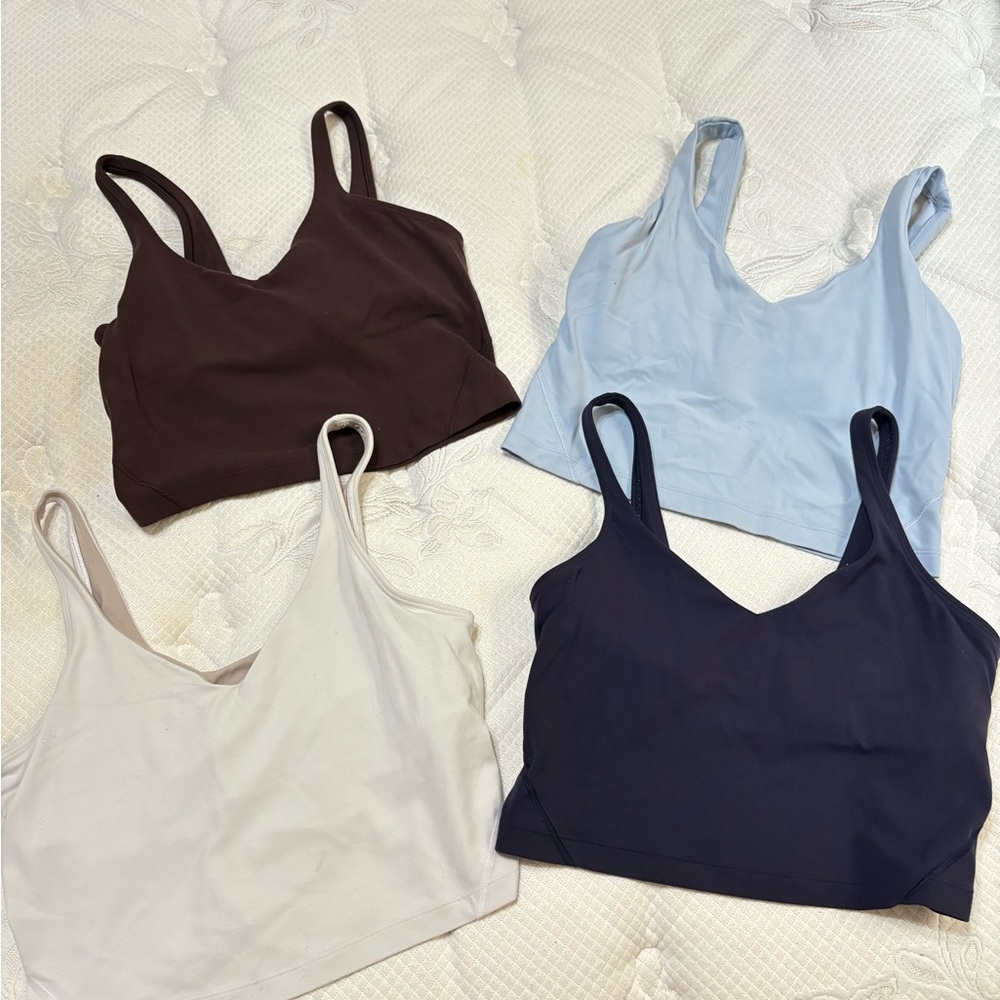 lululemon athletica Tank Tops - Brown, Light Blue, Cream, Navy